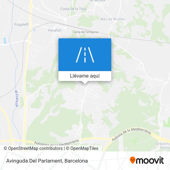 Mapa Avinguda Del Parlament