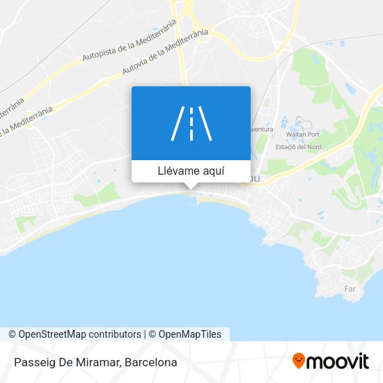 Mapa Passeig De Miramar