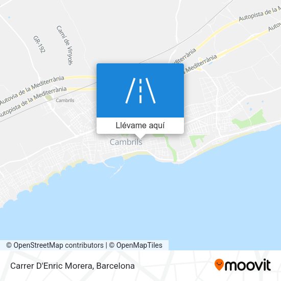 Mapa Carrer D'Enric Morera