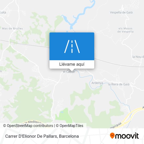 Mapa Carrer D'Elionor De Pallars