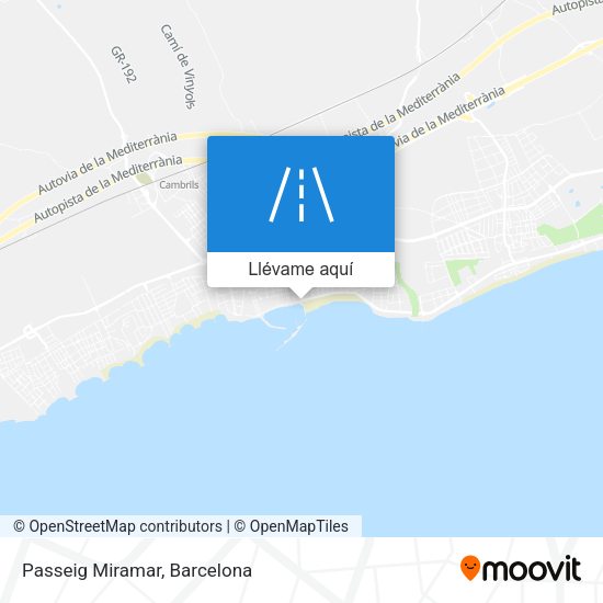 Mapa Passeig Miramar