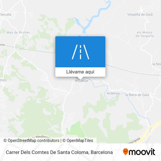 Mapa Carrer Dels Comtes De Santa Coloma