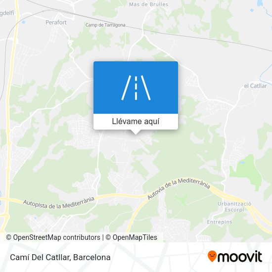 Mapa Camí Del Catllar