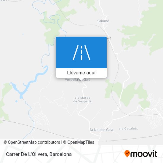Mapa Carrer De L'Olivera