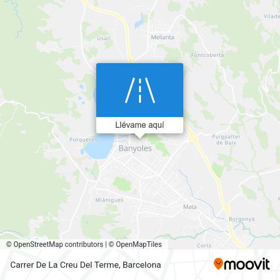 Mapa Carrer De La Creu Del Terme