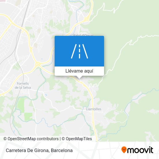 Mapa Carretera De Girona