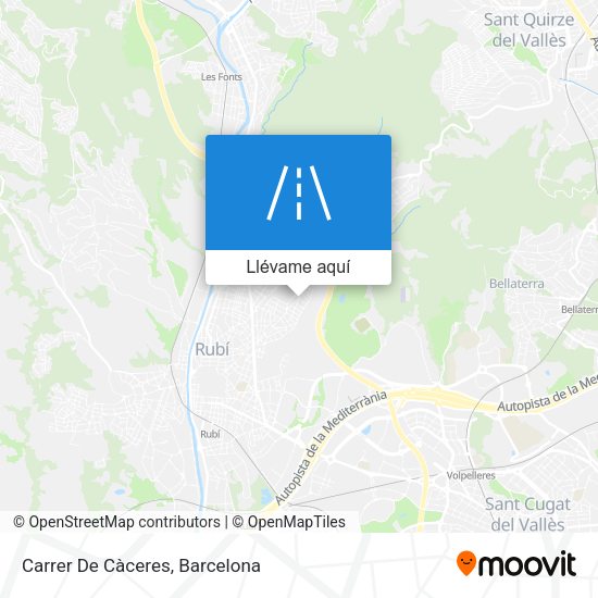 Mapa Carrer De Càceres