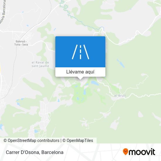 Mapa Carrer D'Osona