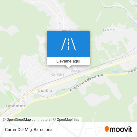 Mapa Carrer Del Mig