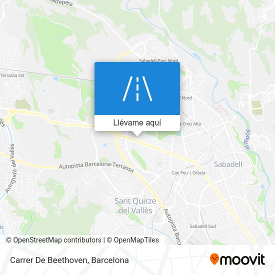 Mapa Carrer De Beethoven