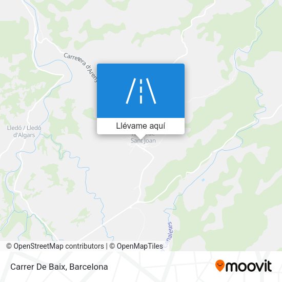 Mapa Carrer De Baix
