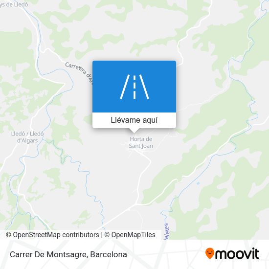 Mapa Carrer De Montsagre