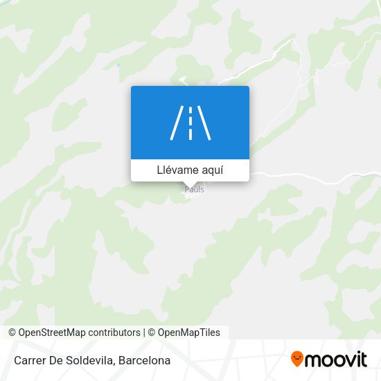 Mapa Carrer De Soldevila