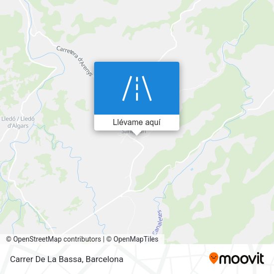 Mapa Carrer De La Bassa