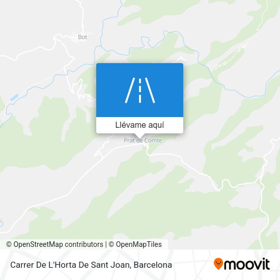 Mapa Carrer De L'Horta De Sant Joan