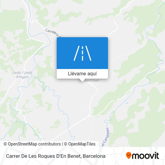 Mapa Carrer De Les Roques D'En Benet