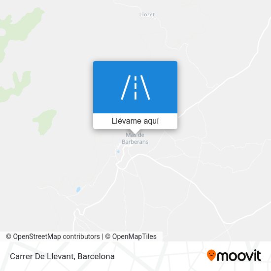 Mapa Carrer De Llevant