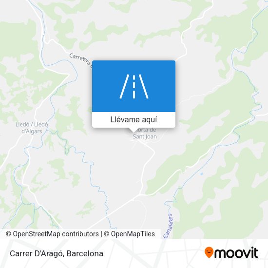 Mapa Carrer D'Aragó