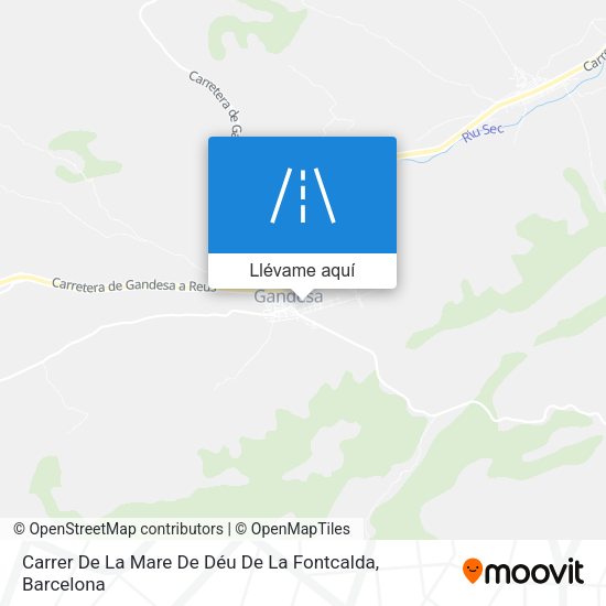 Mapa Carrer De La Mare De Déu De La Fontcalda