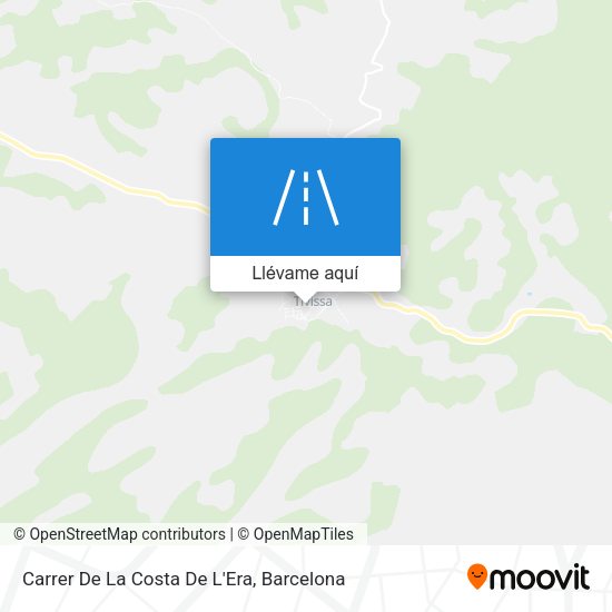 Mapa Carrer De La Costa De L'Era
