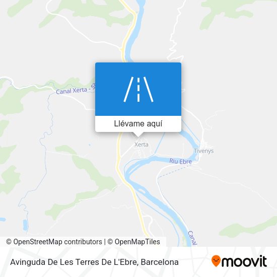 Mapa Avinguda De Les Terres De L'Ebre