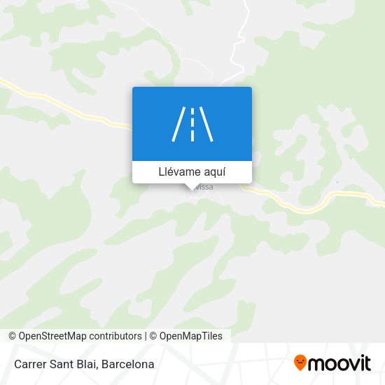Mapa Carrer Sant Blai