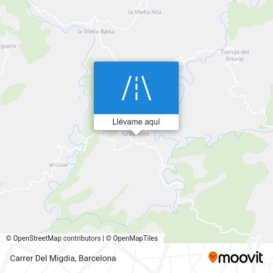 Mapa Carrer Del Migdia