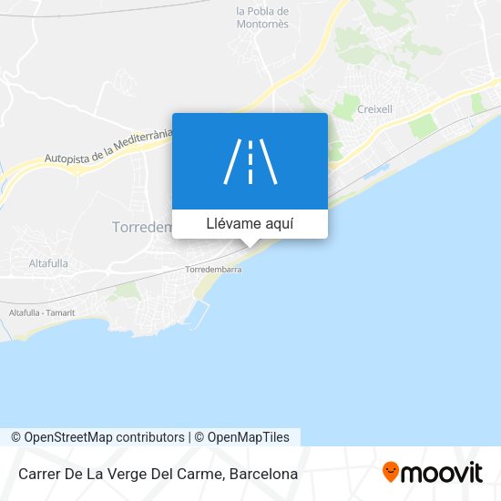 Mapa Carrer De La Verge Del Carme