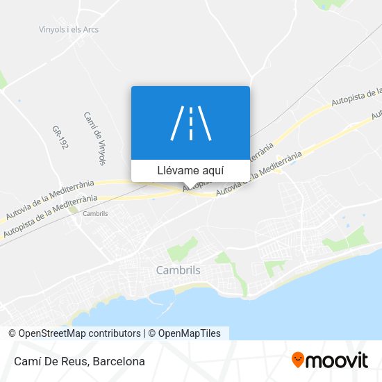 Mapa Camí De Reus