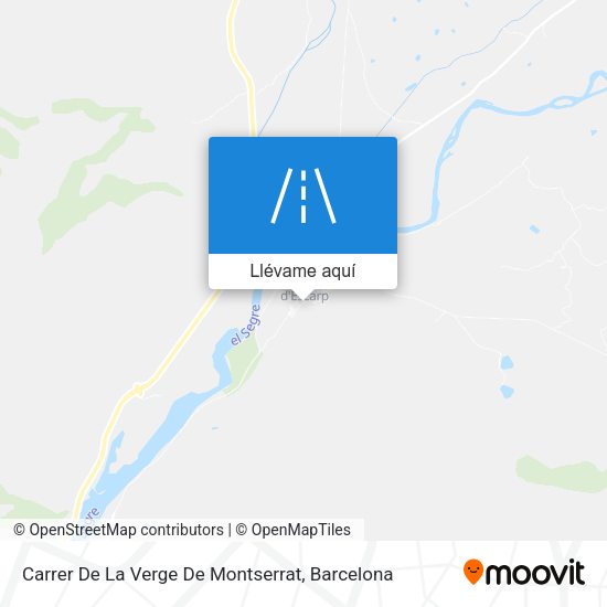 Mapa Carrer De La Verge De Montserrat