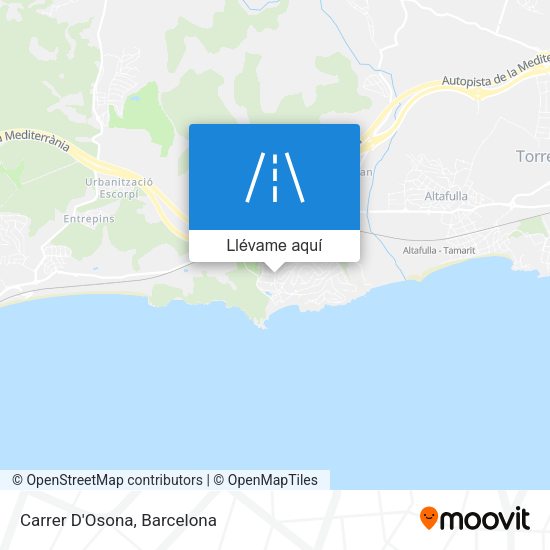 Mapa Carrer D'Osona