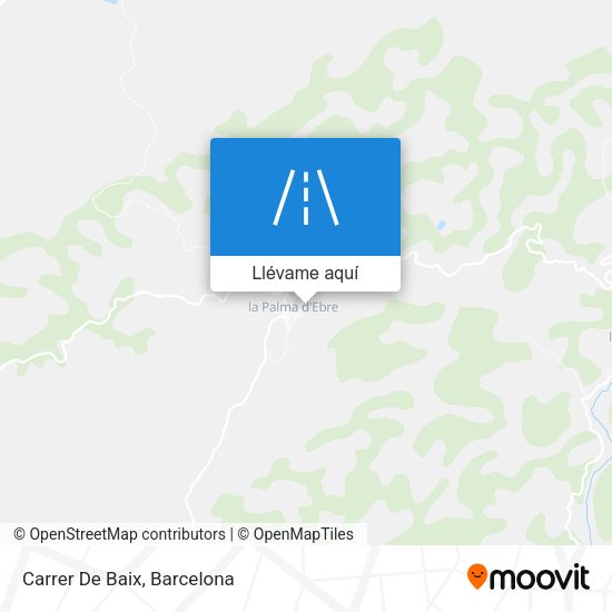 Mapa Carrer De Baix