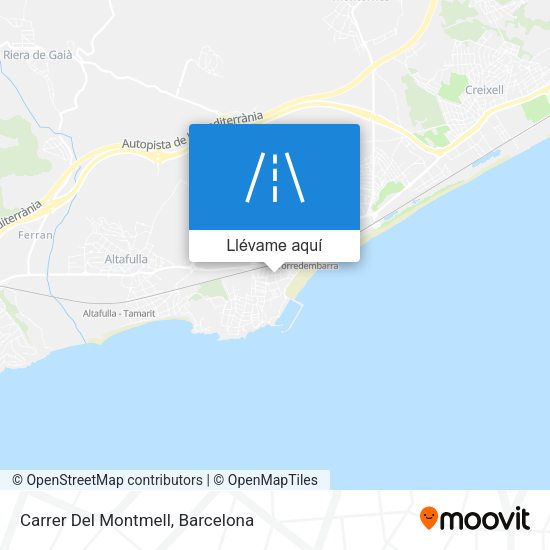 Mapa Carrer Del Montmell