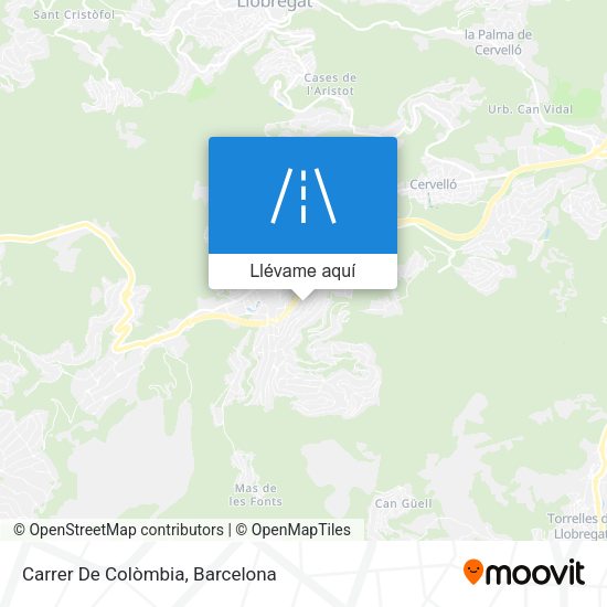 Mapa Carrer De Colòmbia