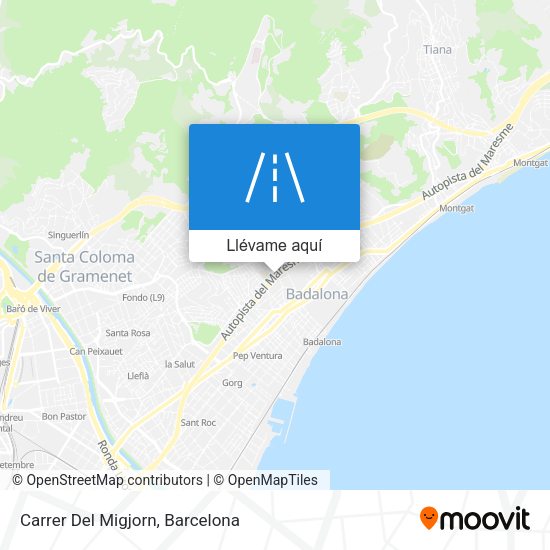 Mapa Carrer Del Migjorn