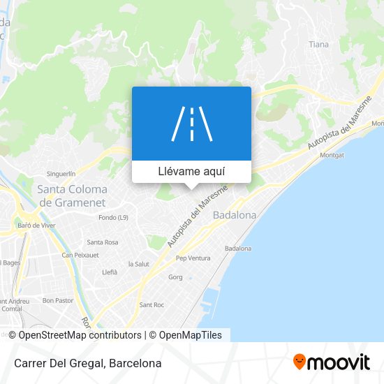 Mapa Carrer Del Gregal