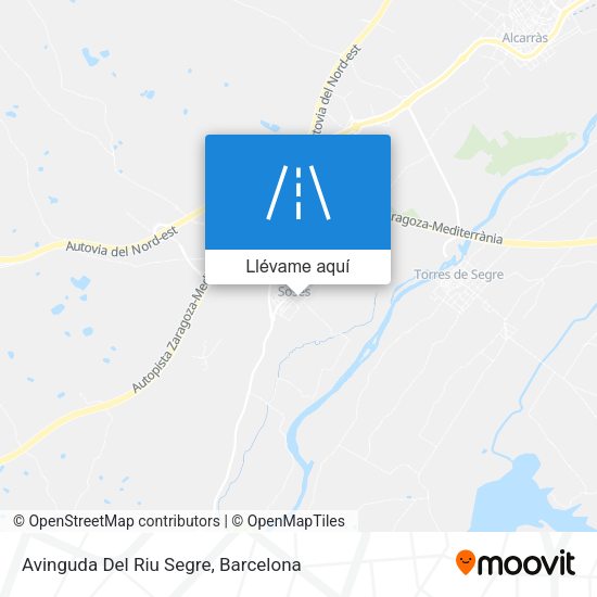Mapa Avinguda Del Riu Segre