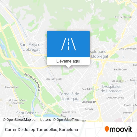 Mapa Carrer De Josep Tarradellas