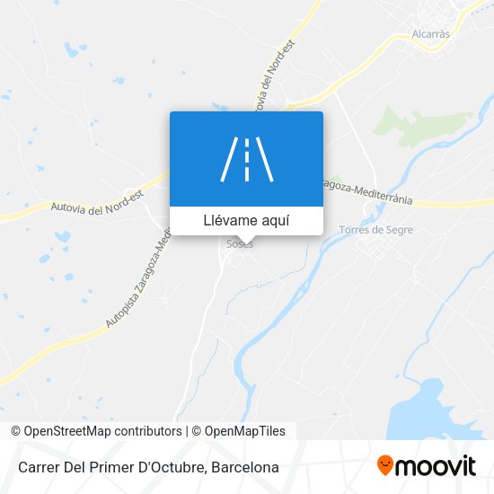 Mapa Carrer Del Primer D'Octubre