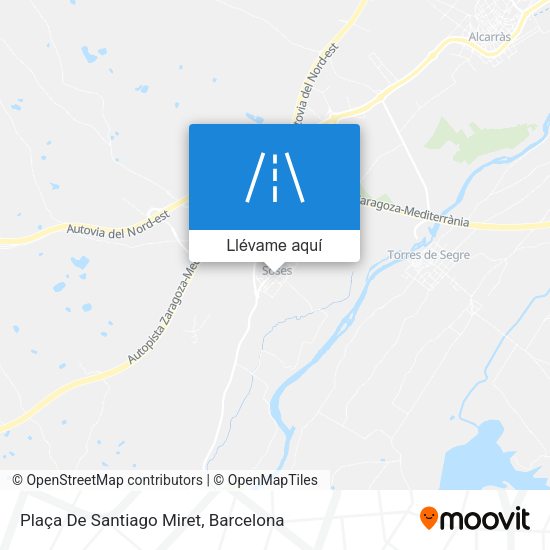 Mapa Plaça De Santiago Miret