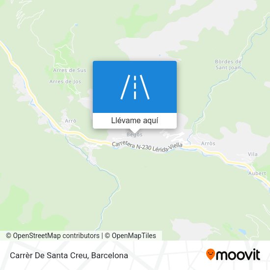 Mapa Carrèr De Santa Creu