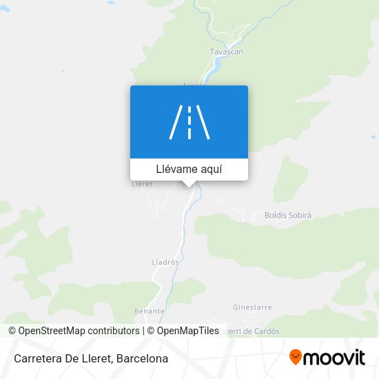 Mapa Carretera De Lleret