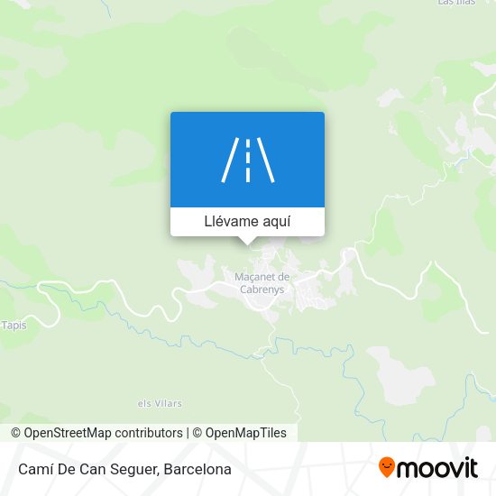 Mapa Camí De Can Seguer