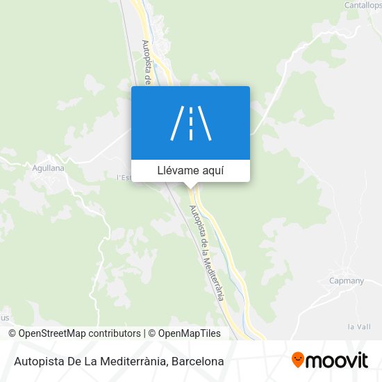Mapa Autopista De La Mediterrània