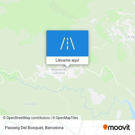 Mapa Passeig Del Bosquet