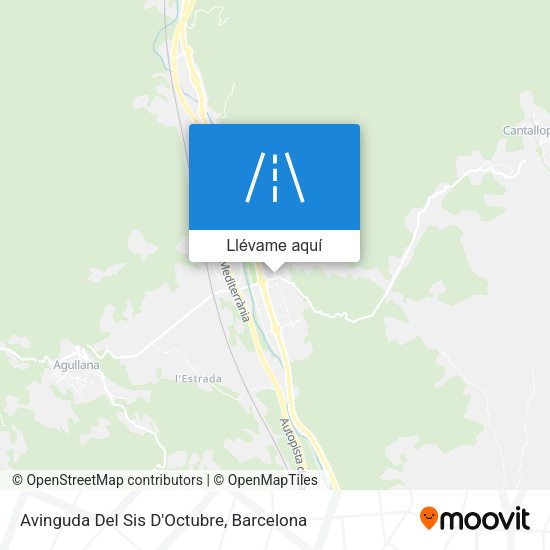 Mapa Avinguda Del Sis D'Octubre
