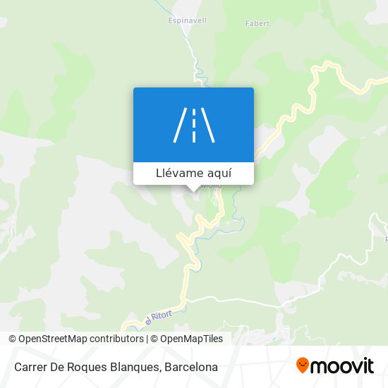 Mapa Carrer De Roques Blanques