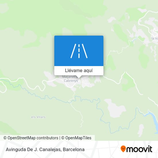 Mapa Avinguda De J. Canalejas