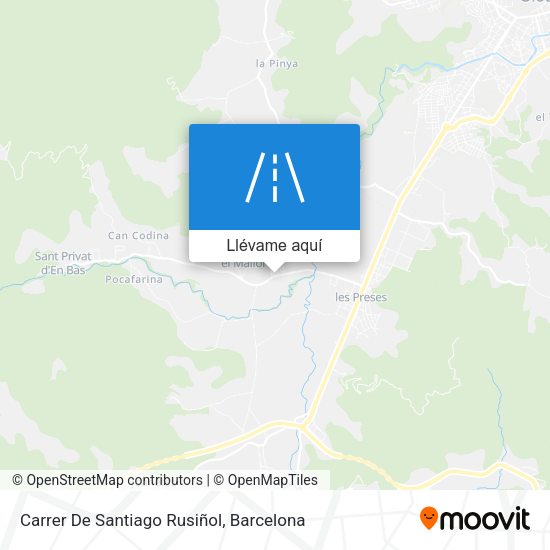 Mapa Carrer De Santiago Rusiñol