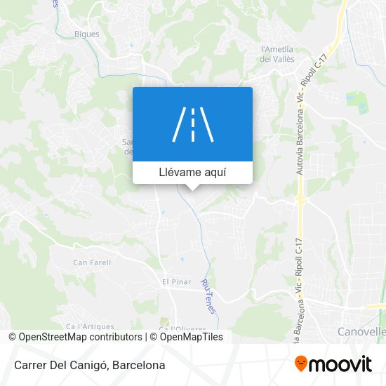 Mapa Carrer Del Canigó